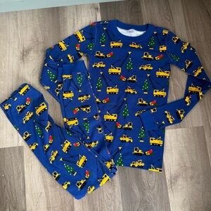Hanna Andersson Vehicles Christmas Tree Pajama Set Size 14